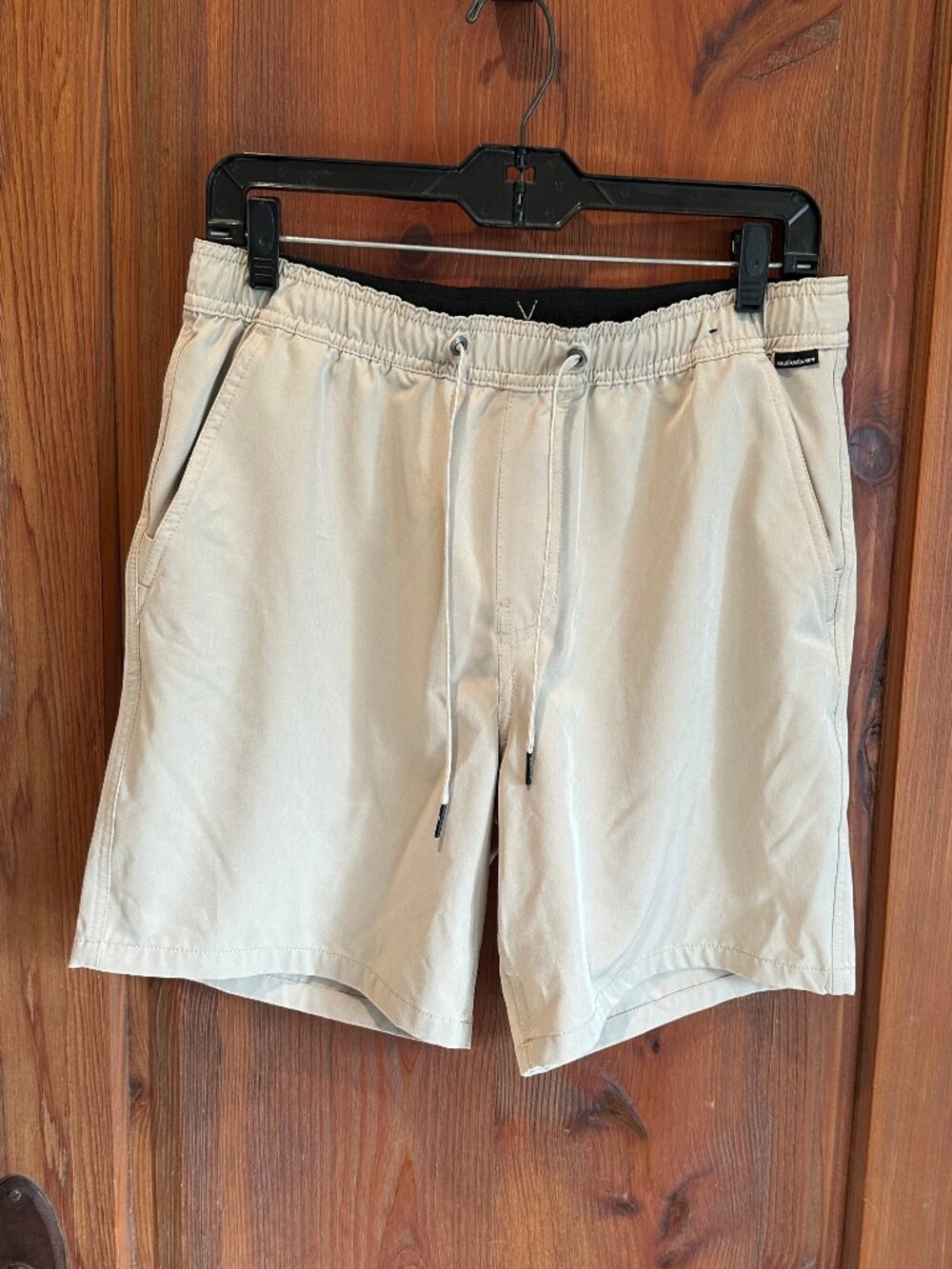 QUICKSILVER Men's Amphibian Tan Swim Shorts Trunks Size M